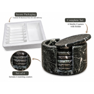 Coaster Sets  Black Zebra