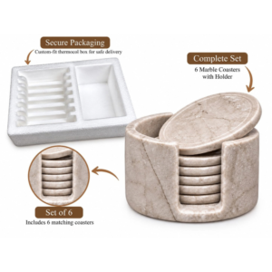 Coaster set Verona stone