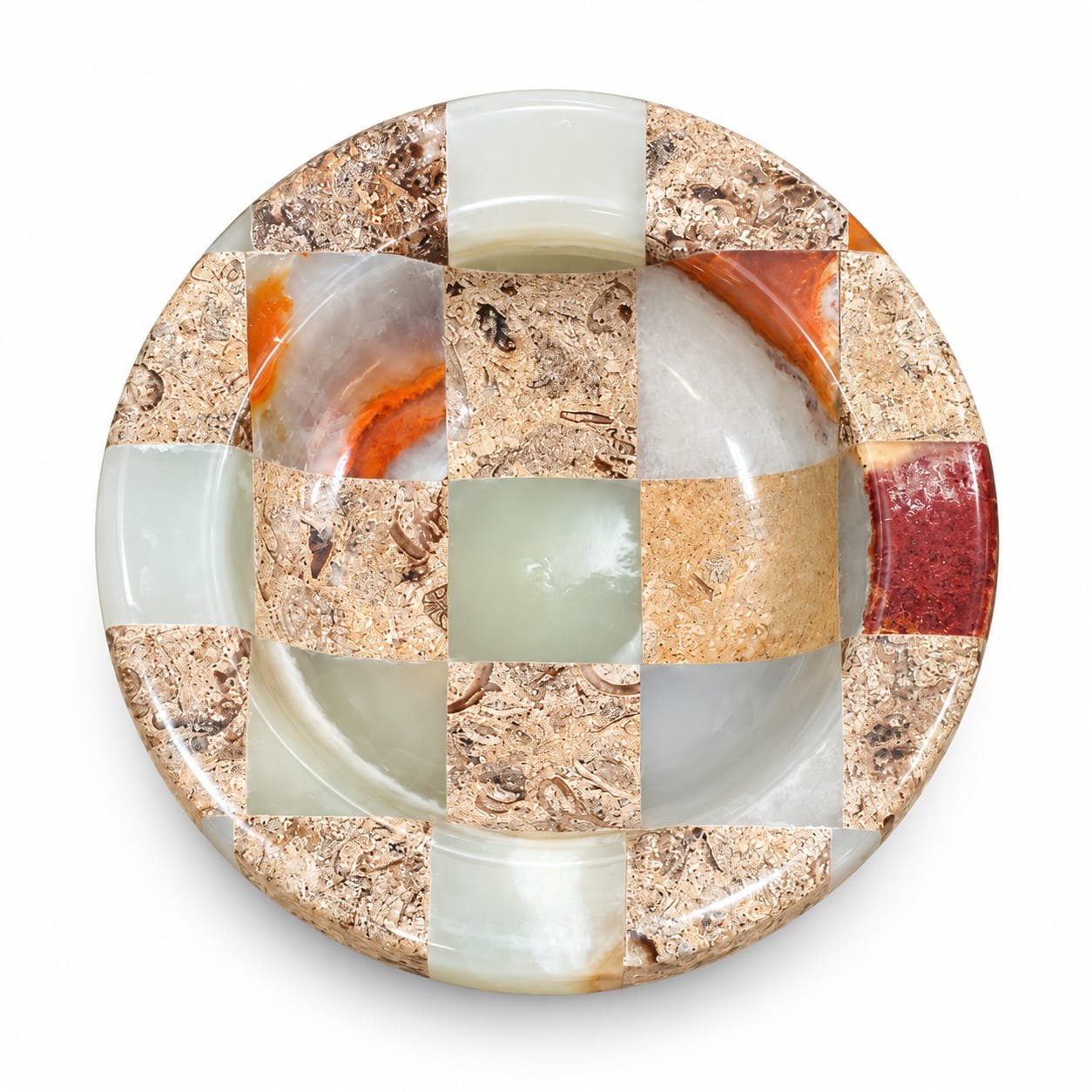 Multi Green & Coral Jewelry dish - Image 4