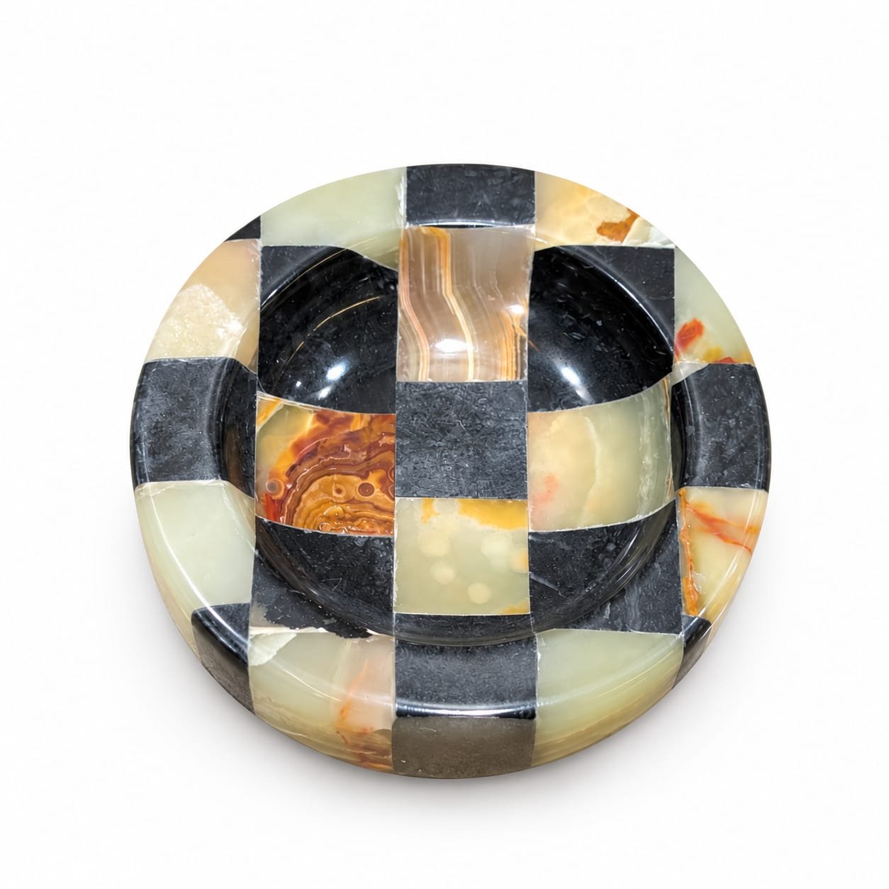 Multi Green & Black Jewelry dish - Image 4